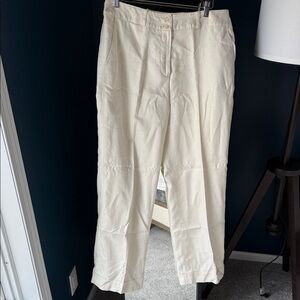 Ralph Lauren Off-White / Ivory Linen Trousers